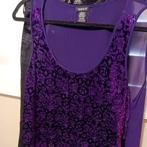 TORRID Purple popover top